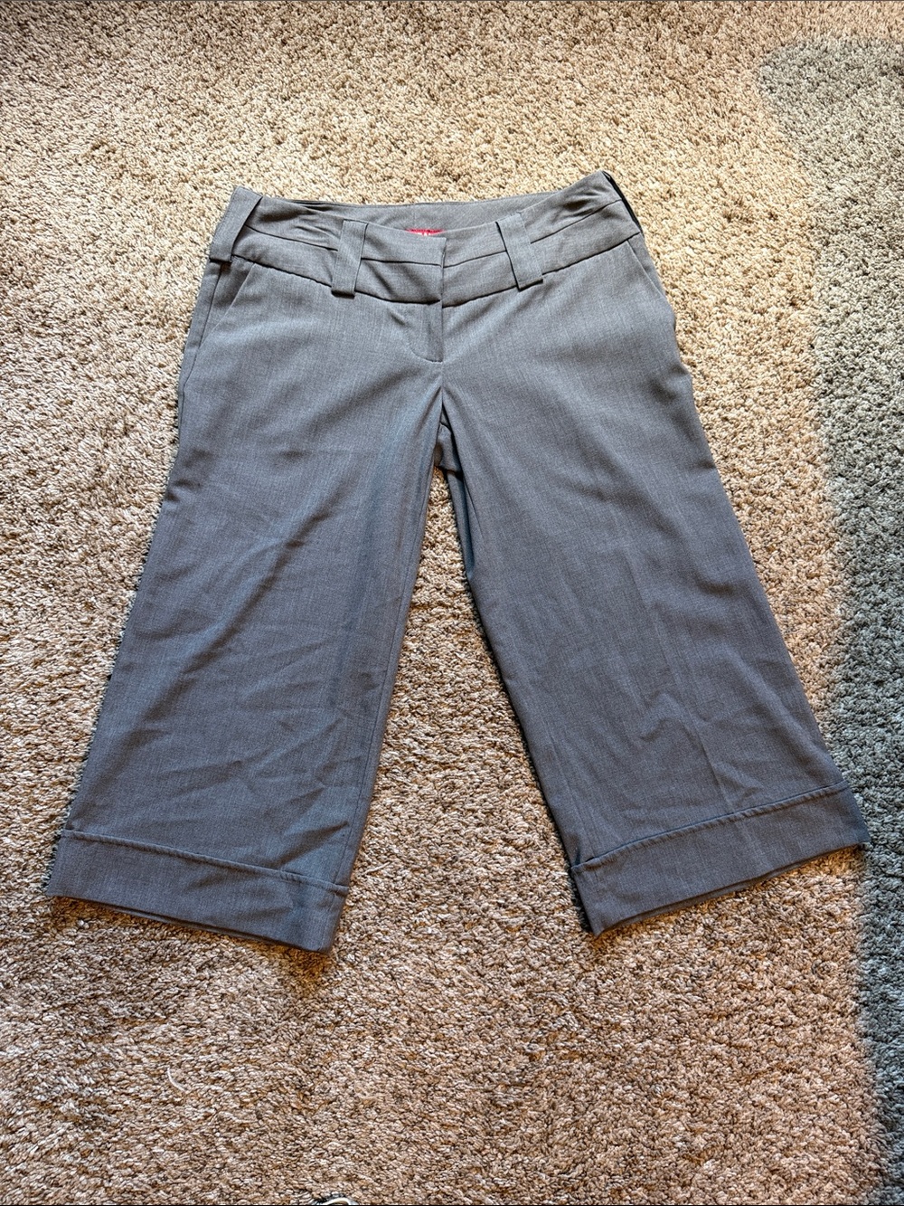 Guess Jeans Cuffed Gray Cropped Dress Pants - Size 28